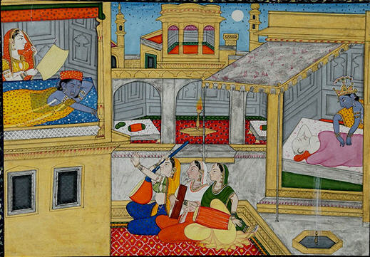 Sudama in the Palace of Krishna