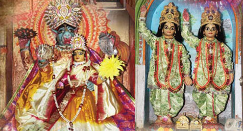 Lakshmi-Nrisimha and Gaura-Gadadhara