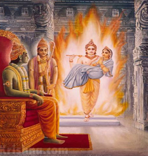 Srimati Sita devi is the mother of the three worlds and the wife of Lord Ramacandra